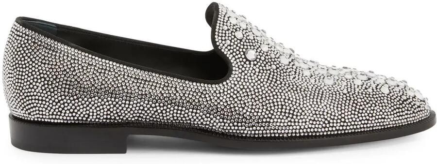 Giuseppe Zanotti Anton loafers verfraaid met kristallen Zwart