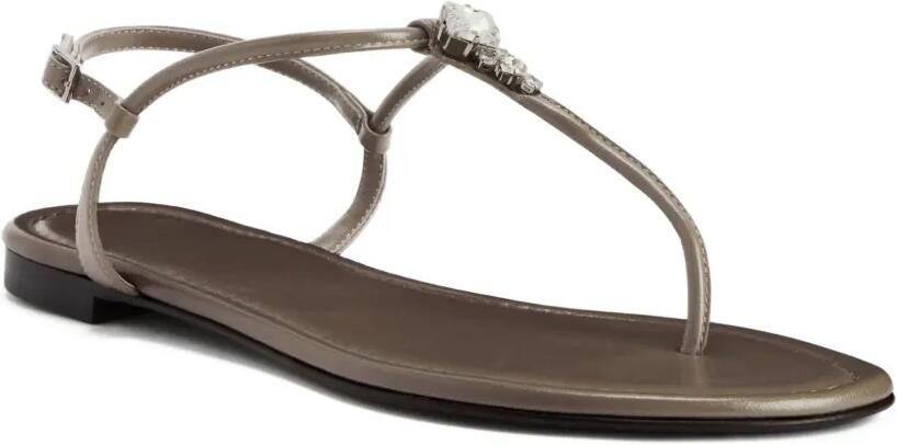 Giuseppe Zanotti Anyelle sandalen verfraaid met stras Grijs
