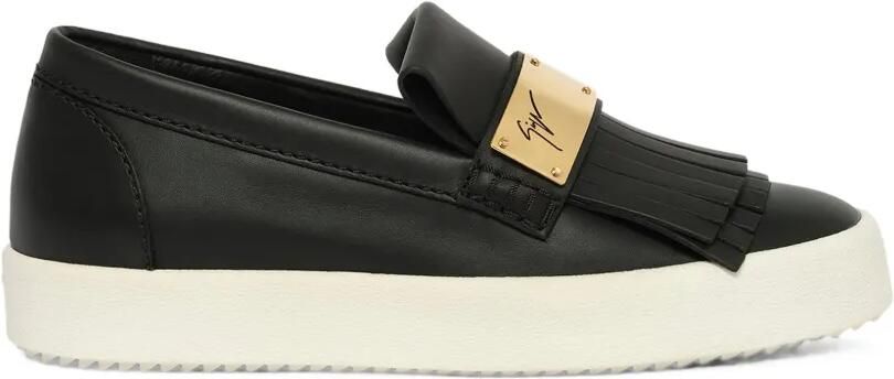 Giuseppe Zanotti Birel Vague sneakers met logo-plakkaat en franje Zwart