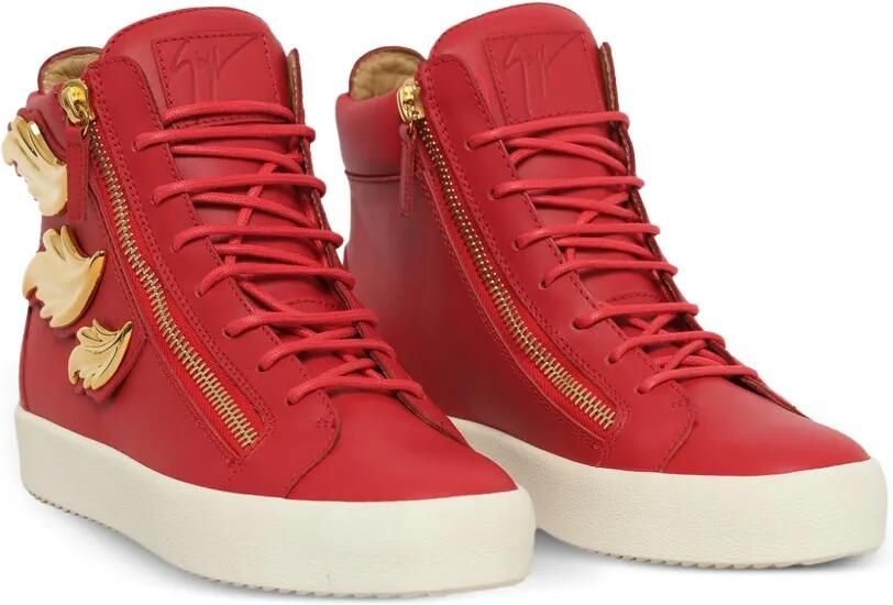 Giuseppe Zanotti Birel Vague Fiamma sneakers verfraaid met bladeren Rood - Foto 3