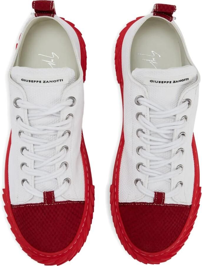 Giuseppe Zanotti Blabber sneakers met vlakken en zool Wit - Foto 2