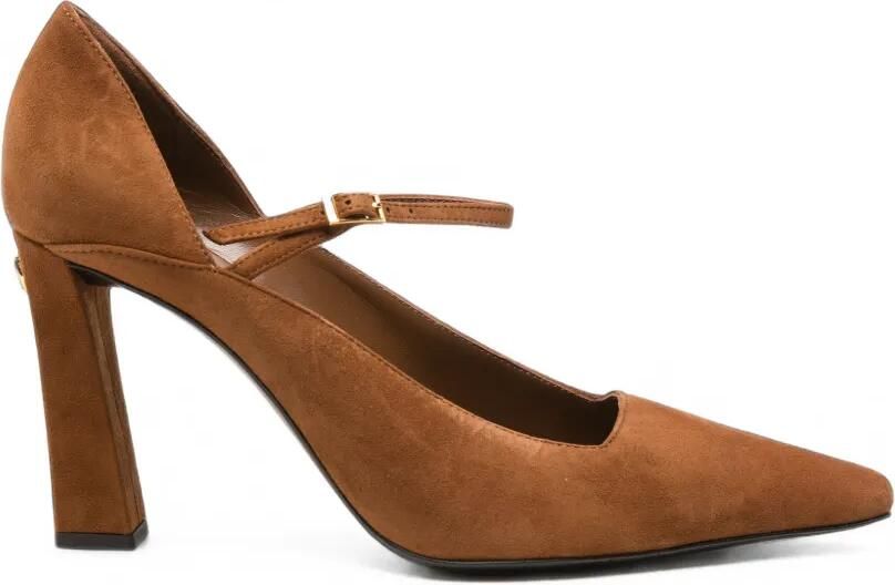 Giuseppe Zanotti Brenda sandalen met gespbandje en puntige neus Bruin