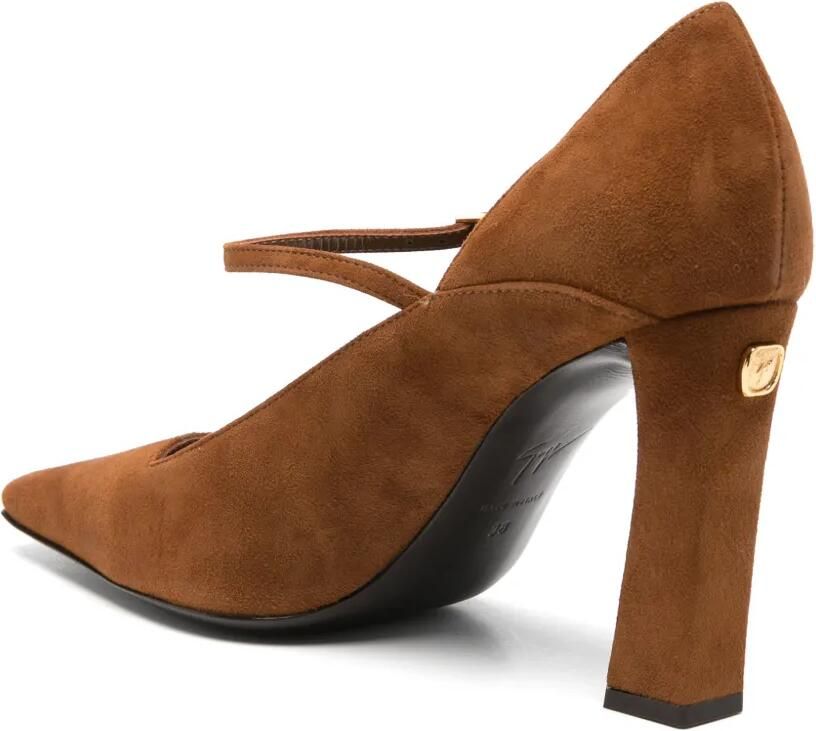 Giuseppe Zanotti Brenda sandalen met gespbandje en puntige neus Bruin - Foto 2