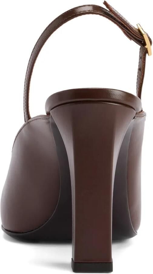 Giuseppe Zanotti Brendha Stone slingback pumps met vierkante neus Bruin - Foto 4