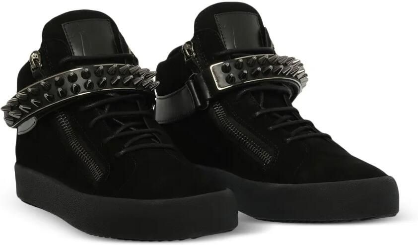 Giuseppe Zanotti Camoscio sneakers met spikes Zwart - Foto 3