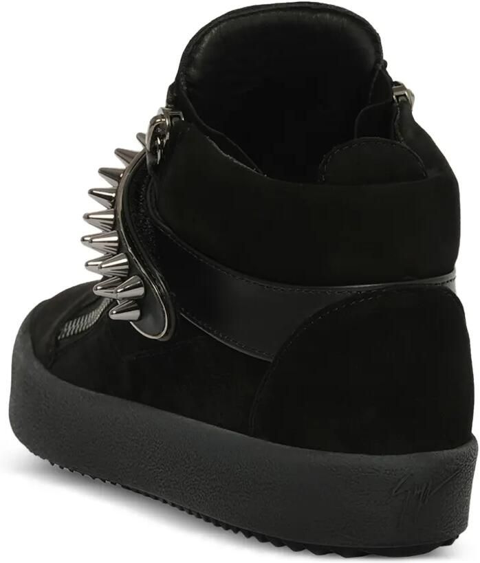 Giuseppe Zanotti Camoscio sneakers met spikes Zwart - Foto 2