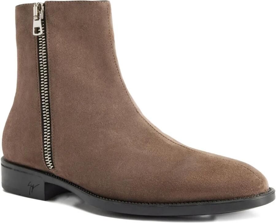Giuseppe Zanotti Cassian suède laarzen met rits Bruin