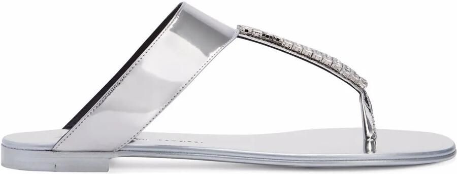 Giuseppe Zanotti Cleta sandalen verfraaid met kristal Zilver