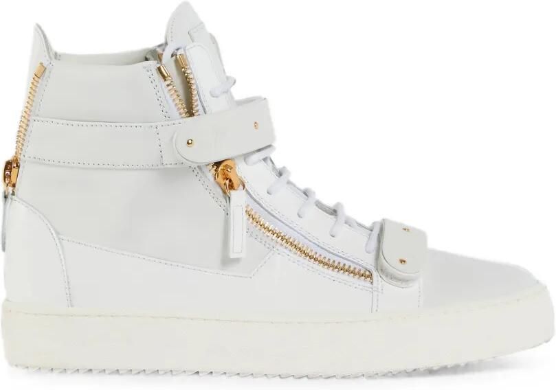 Giuseppe Zanotti Coby lakleren sneakers Wit