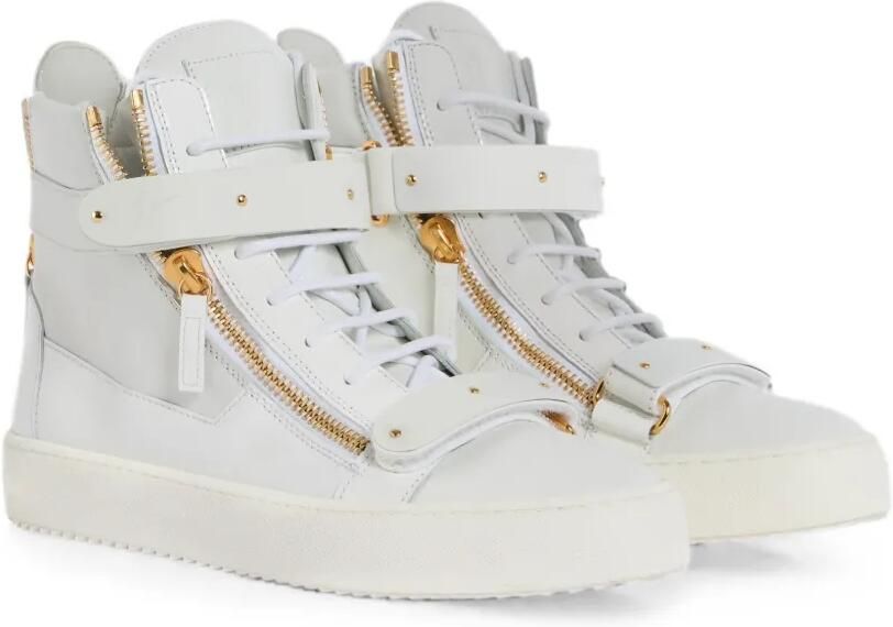 Giuseppe Zanotti Coby lakleren sneakers Wit - Foto 4