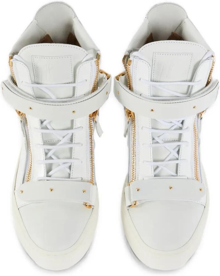 Giuseppe Zanotti Coby lakleren sneakers Wit - Foto 3