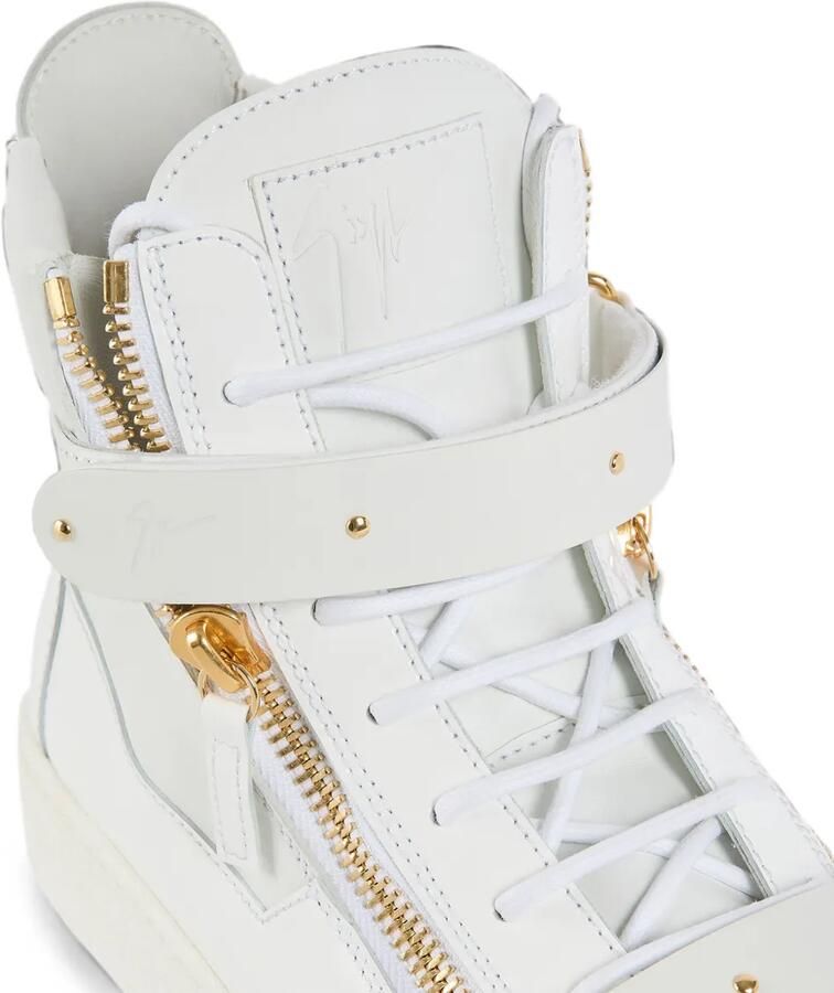 Giuseppe Zanotti Coby lakleren sneakers Wit - Foto 2