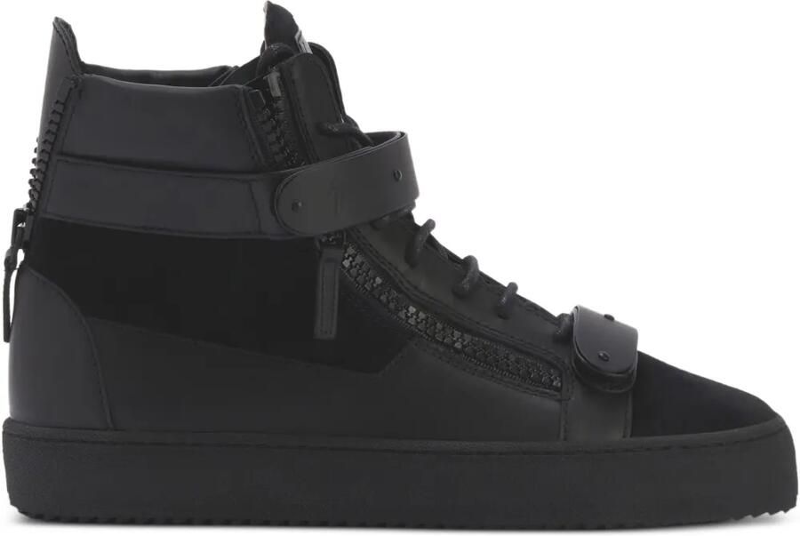 Giuseppe Zanotti COBY MATT sneakers met rits Zwart