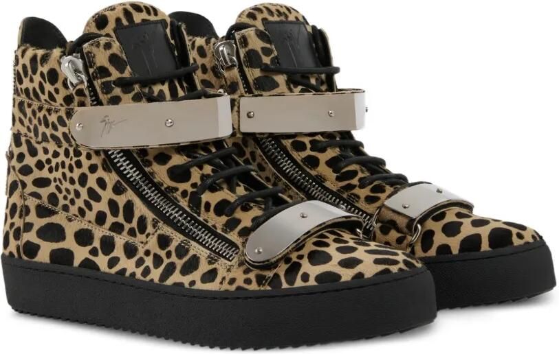 Giuseppe Zanotti Coby Savage sneakers Beige - Foto 4