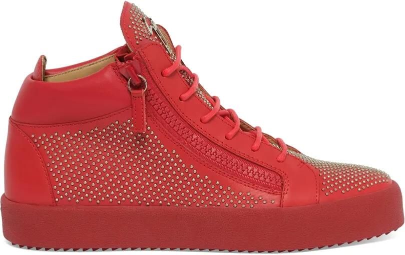 Giuseppe Zanotti Connor mid-top sneakers Rood - Foto 4