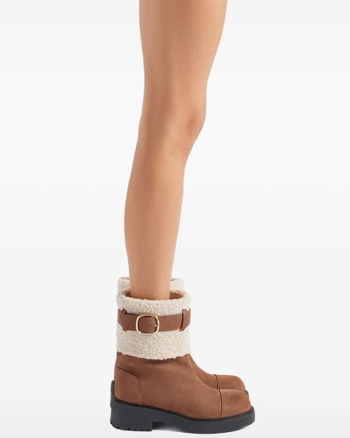 Giuseppe Zanotti Courmayeur enkellaarzen Bruin