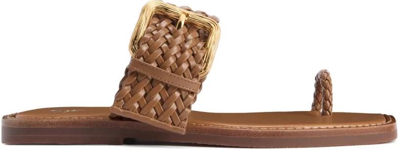 Giuseppe Zanotti Crista platte sandalen Bruin