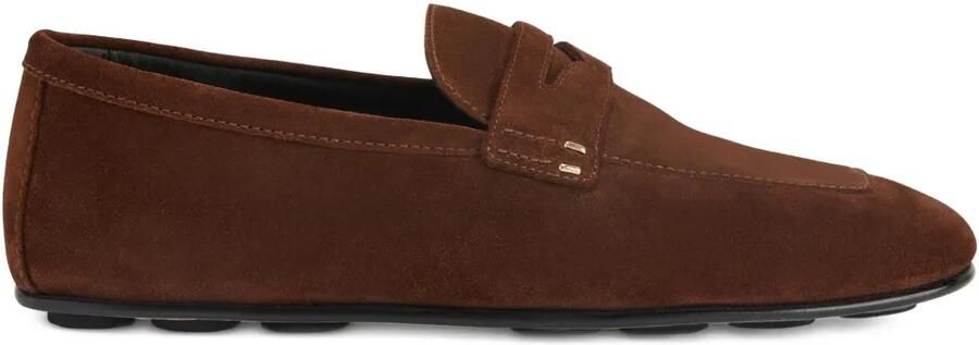 Giuseppe Zanotti Cristophe suède loafers Bruin