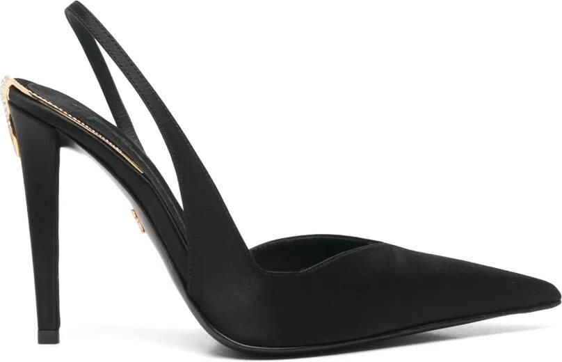 Giuseppe Zanotti crystal-embellished slingback pumps Zwart
