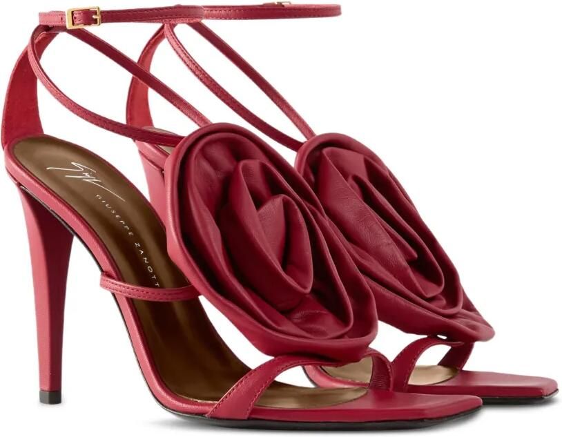 Giuseppe Zanotti Cursed Flower 105 sandalen Rood