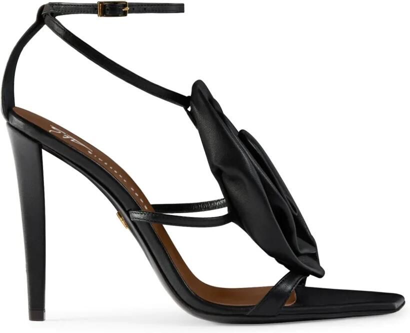 Giuseppe Zanotti Cursed Flower sandalen Zwart