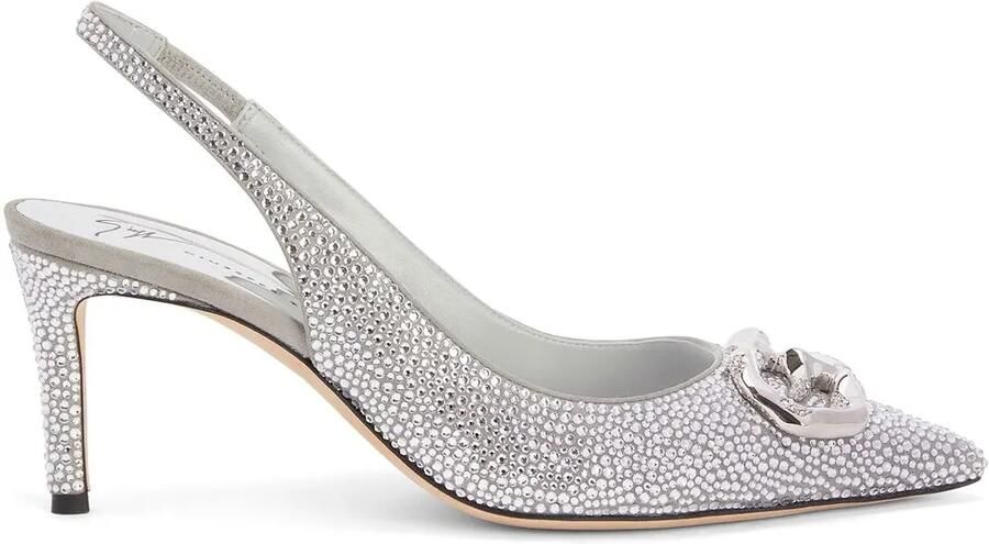 Giuseppe Zanotti Cyprienne slingback pumps Zilver