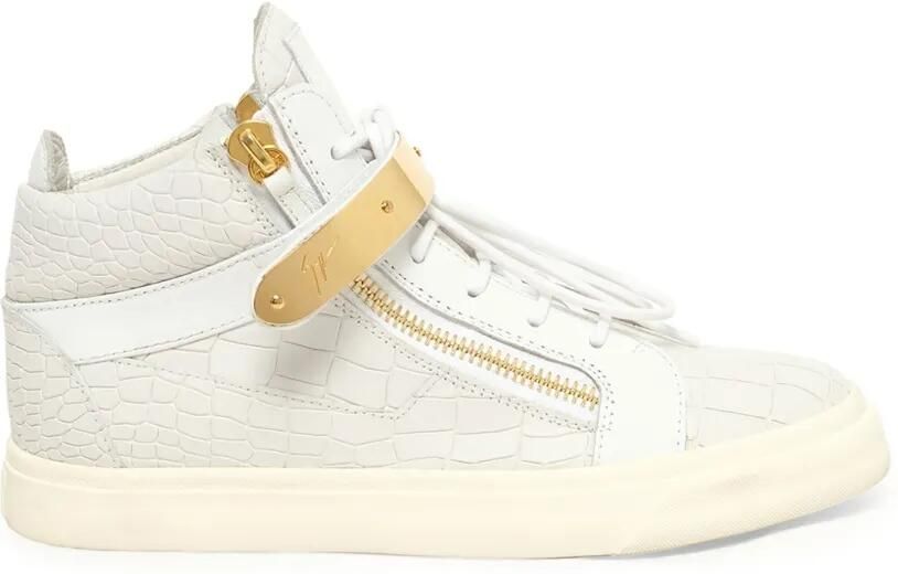 Giuseppe Zanotti 'Dan' hi-top sneakers Wit - Foto 3