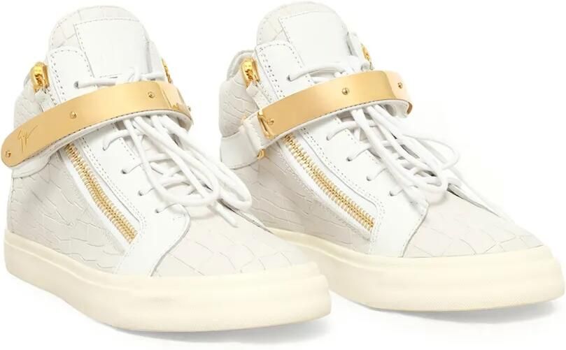 Giuseppe Zanotti 'Dan' hi-top sneakers Wit - Foto 4