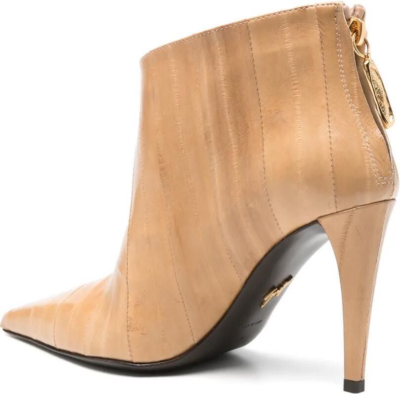 Giuseppe Zanotti Desire enkellaarzen met puntige neus en vlakken Beige - Foto 2