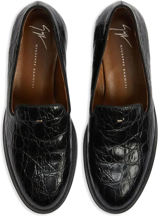 Giuseppe Zanotti Dories leren loafers Zwart - Foto 3