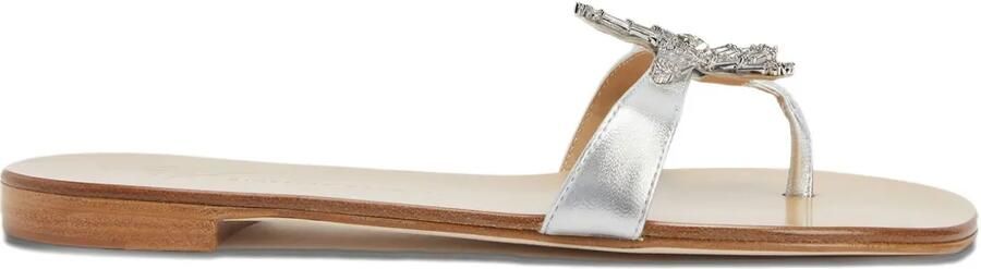 Giuseppe Zanotti Eligia sandalen verfraaid met ster Zilver