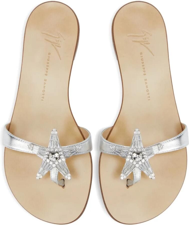 Giuseppe Zanotti Eligia sandalen verfraaid met ster Zilver - Foto 2