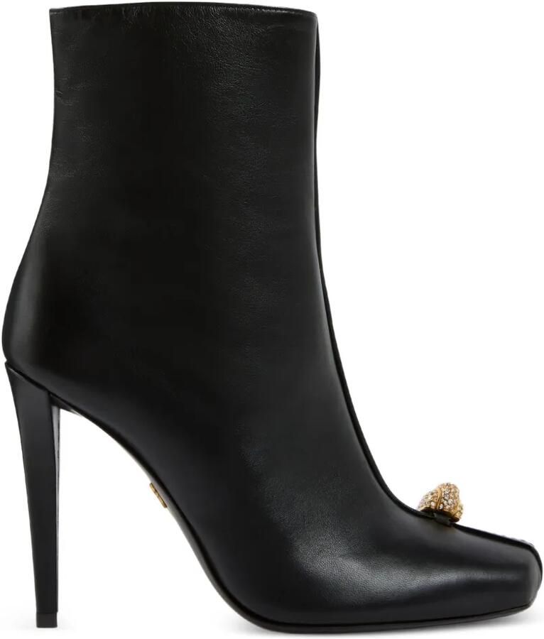 Giuseppe Zanotti Enigme enkellaarzen Zwart