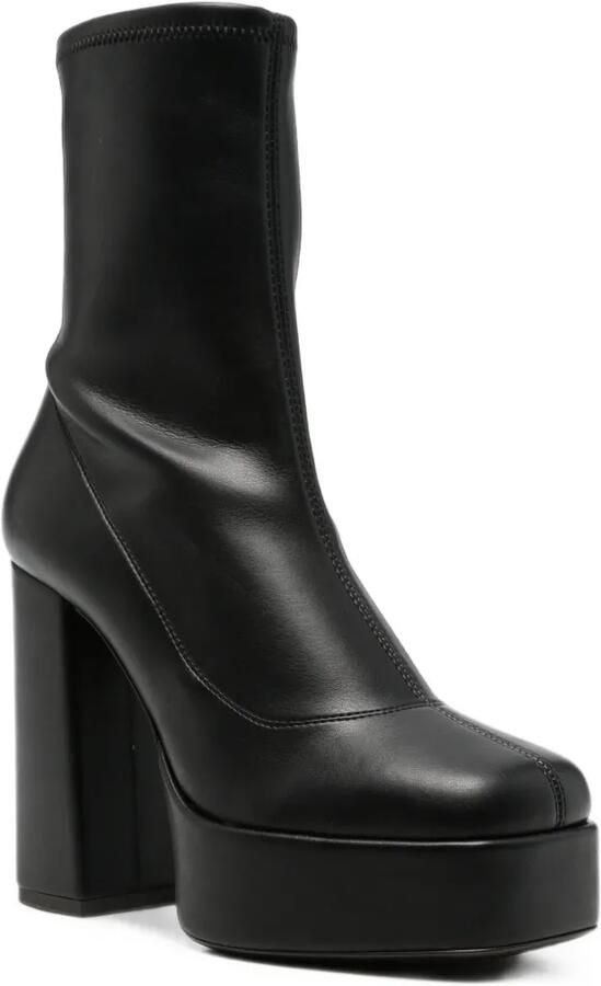 Giuseppe Zanotti Enkellaarzen met plateauzool Zwart - Foto 3