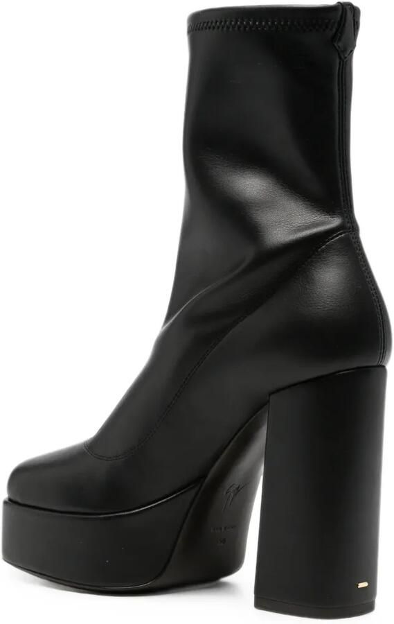 Giuseppe Zanotti Enkellaarzen met plateauzool Zwart - Foto 2