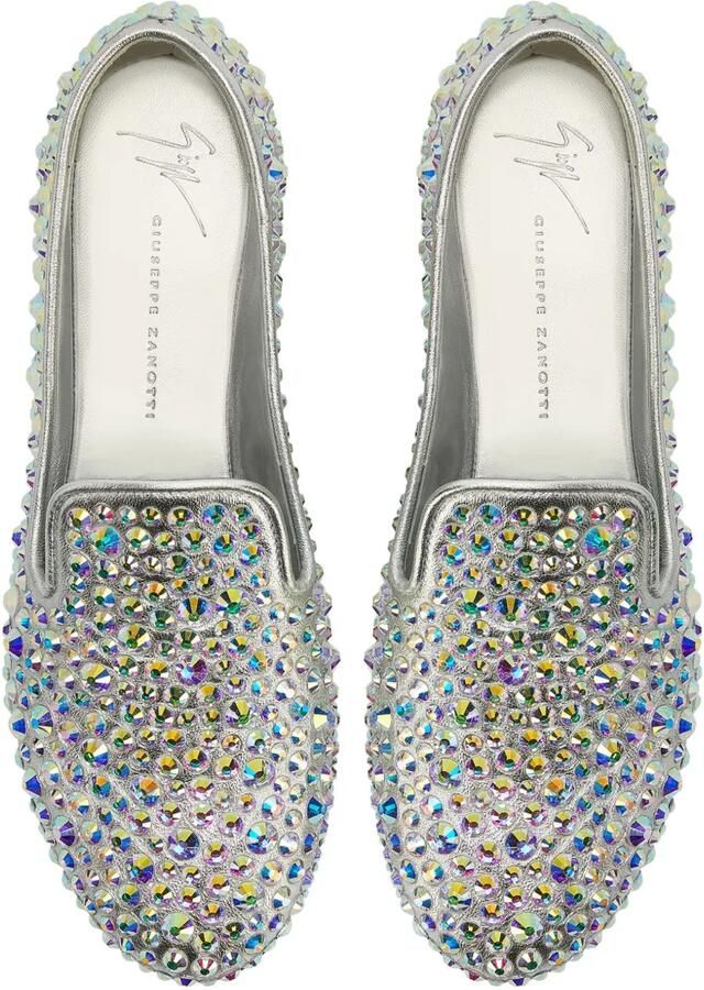 Giuseppe Zanotti Evangeline loafers verfraaid met stras Zilver - Foto 3