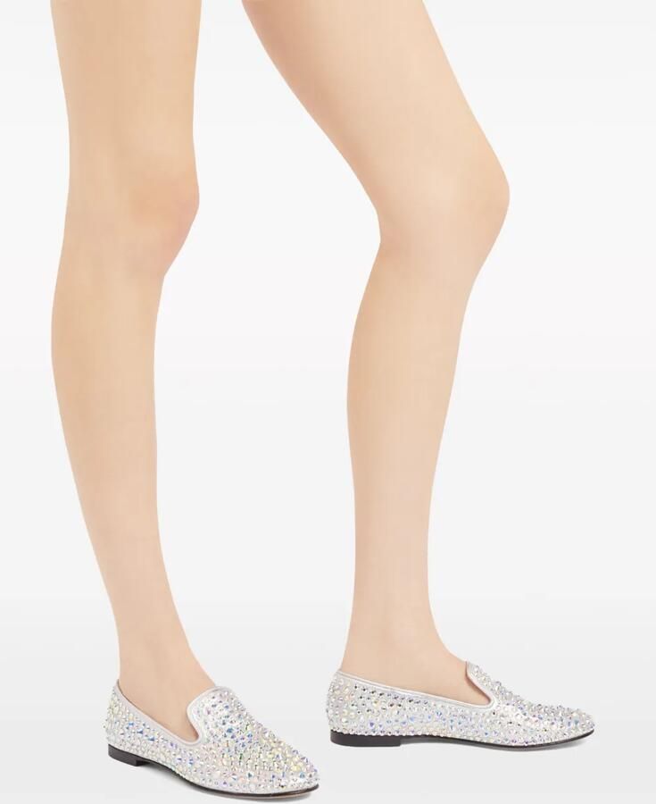 Giuseppe Zanotti Evangeline loafers verfraaid met stras Zilver - Foto 2