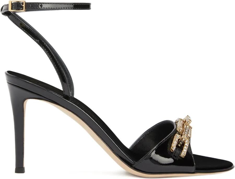 Giuseppe Zanotti Evry sandalen verfraaid met kristallen Zwart