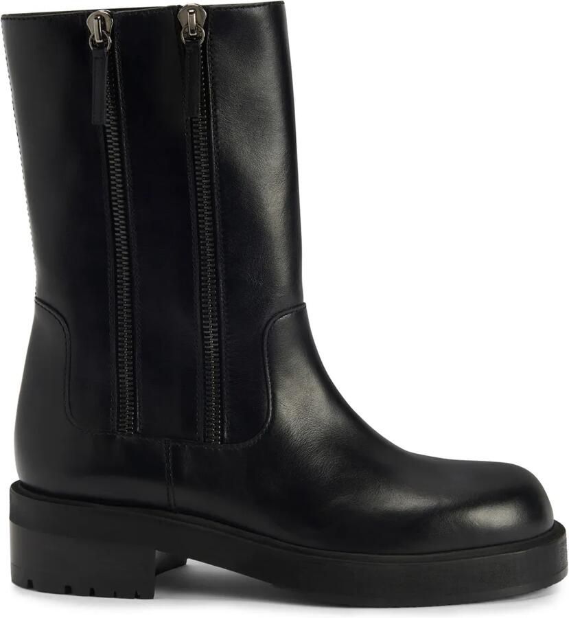 Giuseppe Zanotti Faustus Man halfhoge combat boots Zwart