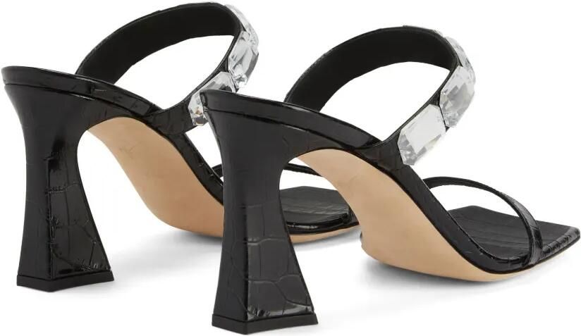 Giuseppe Zanotti Flaminia sandalen met vierkante neus Zwart - Foto 4