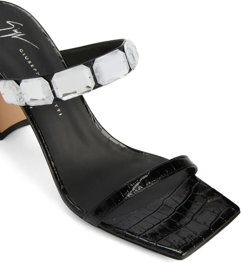 Giuseppe Zanotti Flaminia sandalen met vierkante neus Zwart - Foto 2