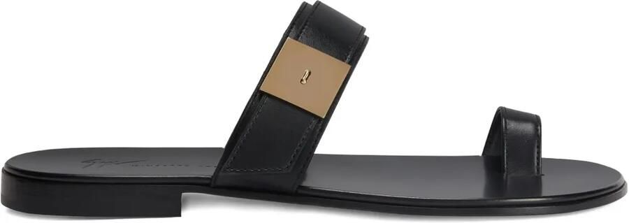 Giuseppe Zanotti Flavien sandalen met teenbandje Zwart