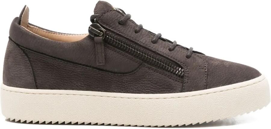 Giuseppe Zanotti Frankie sneakers met rits Bruin