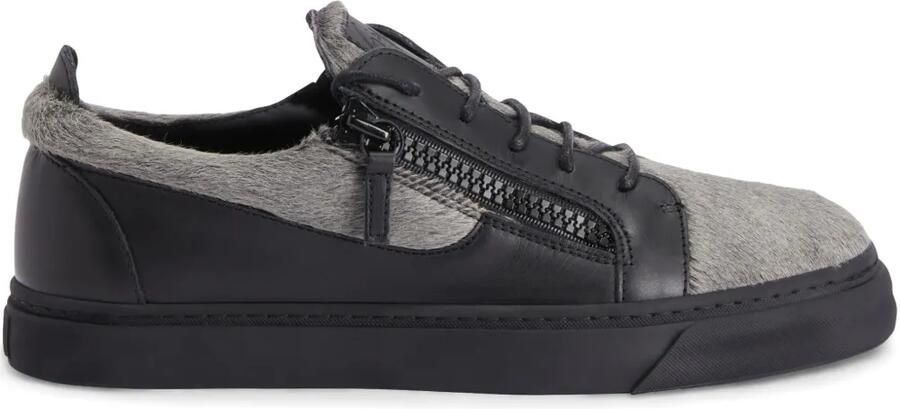 Giuseppe Zanotti Frankie low-top sneakers met dubbele rits Grijs