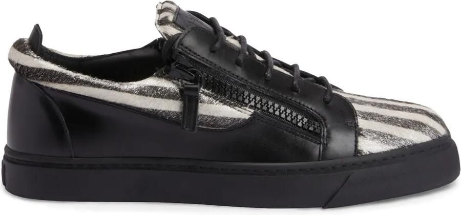 Giuseppe Zanotti Frankie low-top sneakers met dubbele rits Zwart