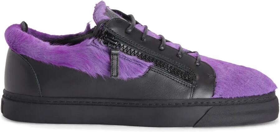 Giuseppe Zanotti Frankie low-top sneakers met dubbele rits Zwart