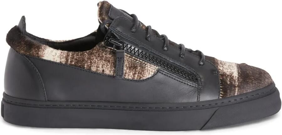 Giuseppe Zanotti Frankie low-top sneakers met dubbele rits Zwart