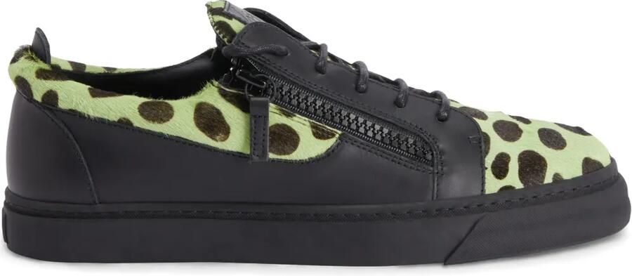 Giuseppe Zanotti Frankie low-top sneakers met dubbele rits Zwart