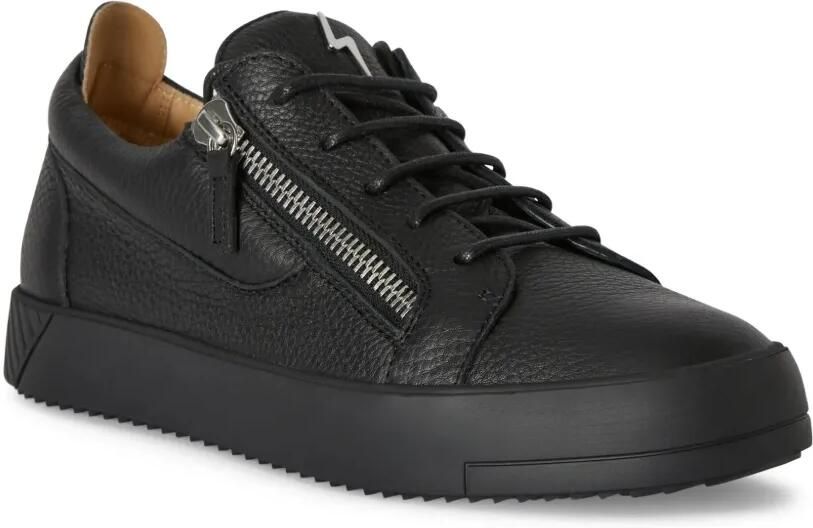Giuseppe Zanotti Frankie low-top sneakers met dubbele rits Zwart