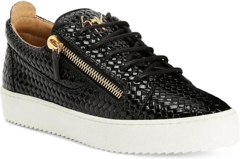 Giuseppe Zanotti Frankie low-top sneakers met dubbele rits Zwart